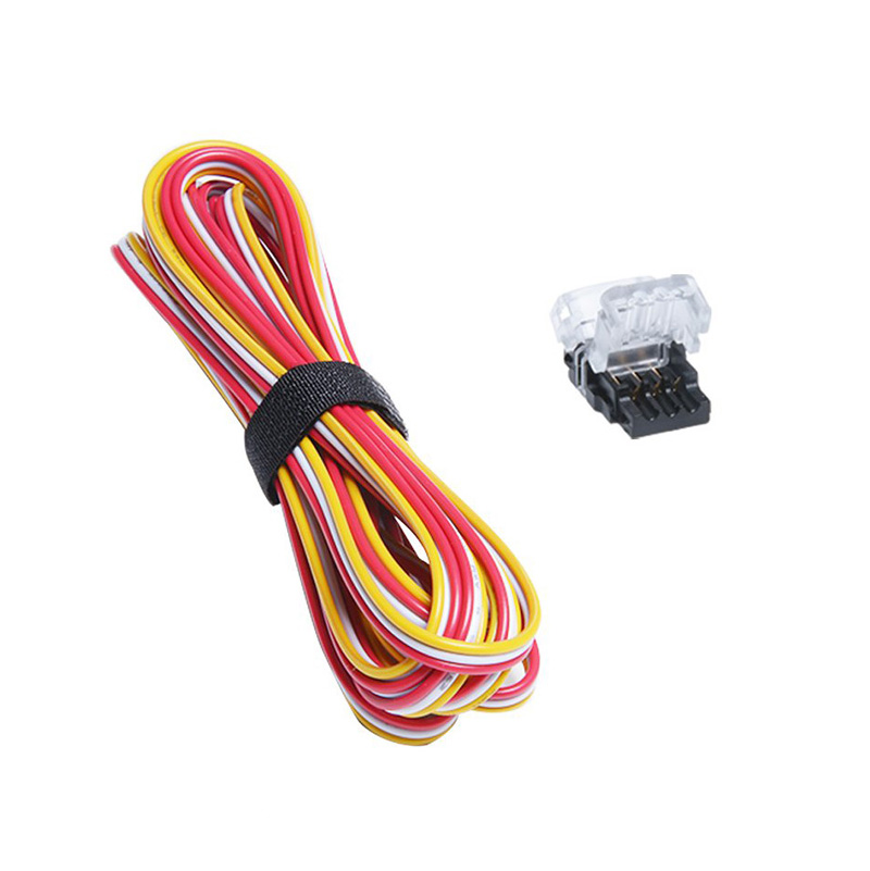 3 Pin LED Strip Connector 10mm With 1.64ft Extension Wire UL Listed 22 Gauge 3 Conductor, DIY Both Strip to Power Lead and Strip to Strip Jumper, Waterproof Optional 3 Pin LED Strip Connector 10mm With 1.64ft Extension Wire UL Listed 22 Gauge 3 Conductor, DIY Both Strip to Power Lead and Strip to Strip Jumper, Waterproof Optional